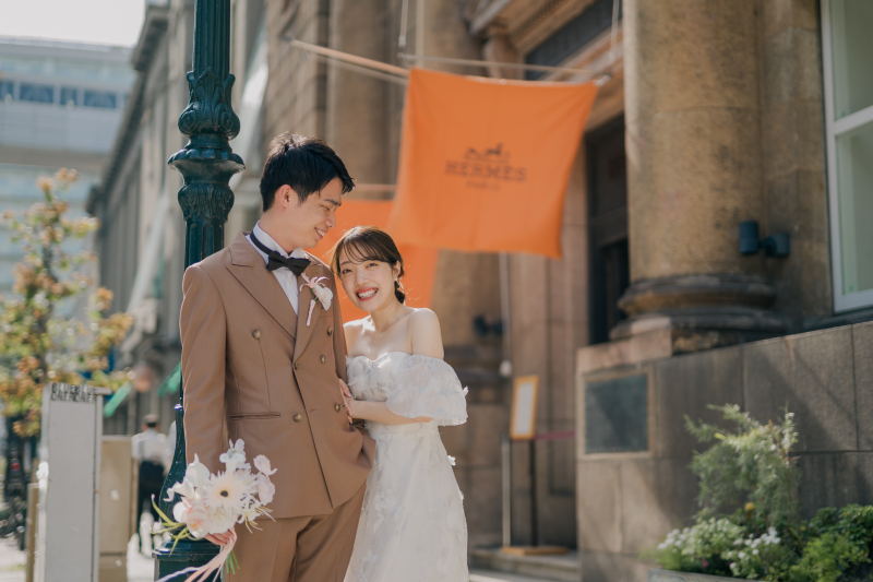 旧居留地で洋装撮影