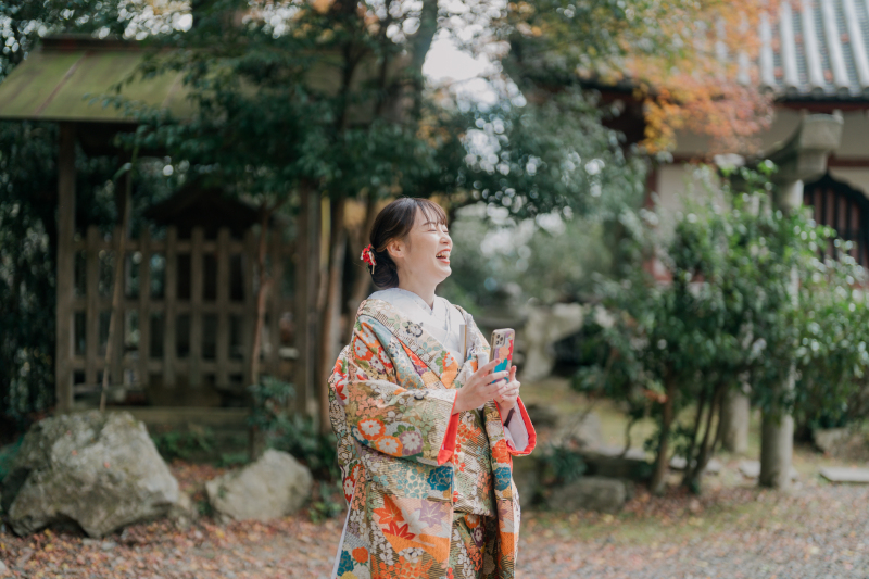 撮影の裏側の素敵な笑顔を発見