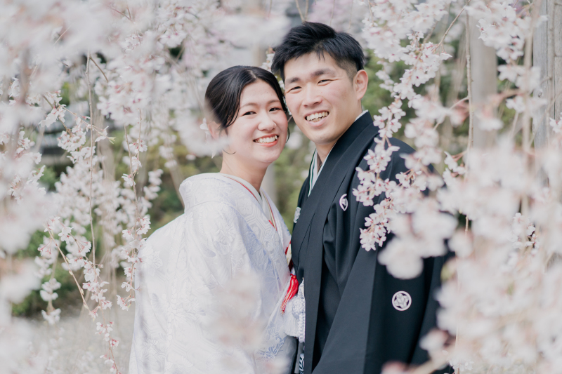 【和装1着プラン】桜満開！前撮り日和な毘沙門堂