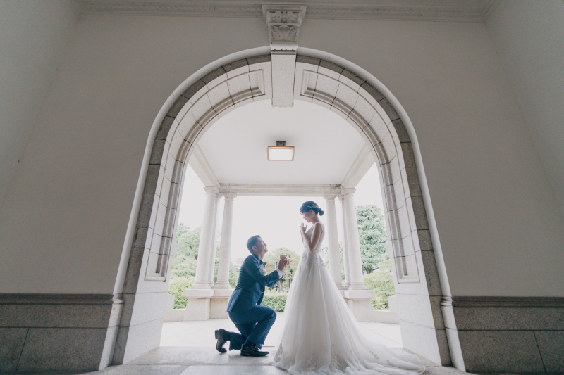 【洋装1着プラン】京都府庁でのドレス前撮り