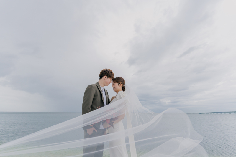 夏の終わりの海ロケ前撮り