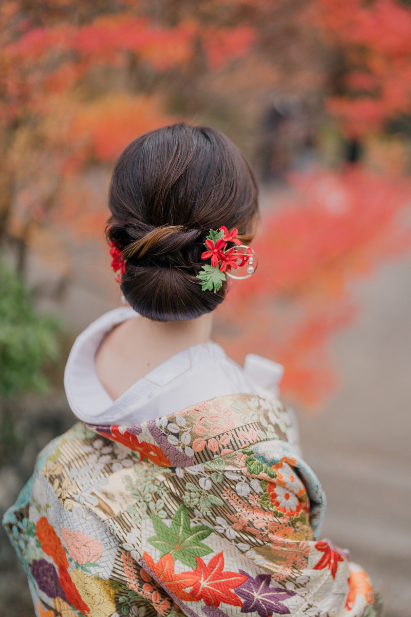 和装のヘアセット