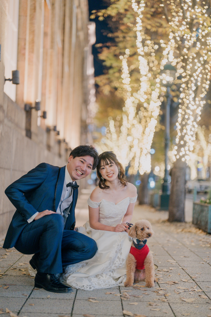 ペットとの撮影も楽しく終了