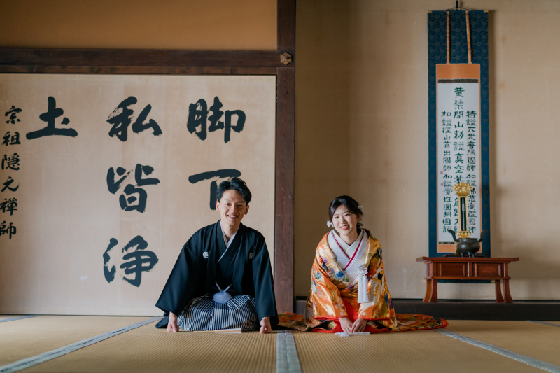 和装は萬福寺にて