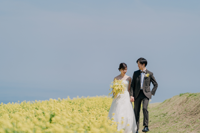 あわじ花さじきで撮影スタート