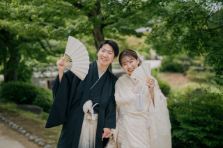 おふたりらしく「大仙公園」和装ロケーション前撮り