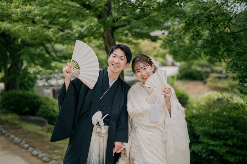おふたりらしく「大仙公園」和装ロケーション前撮り