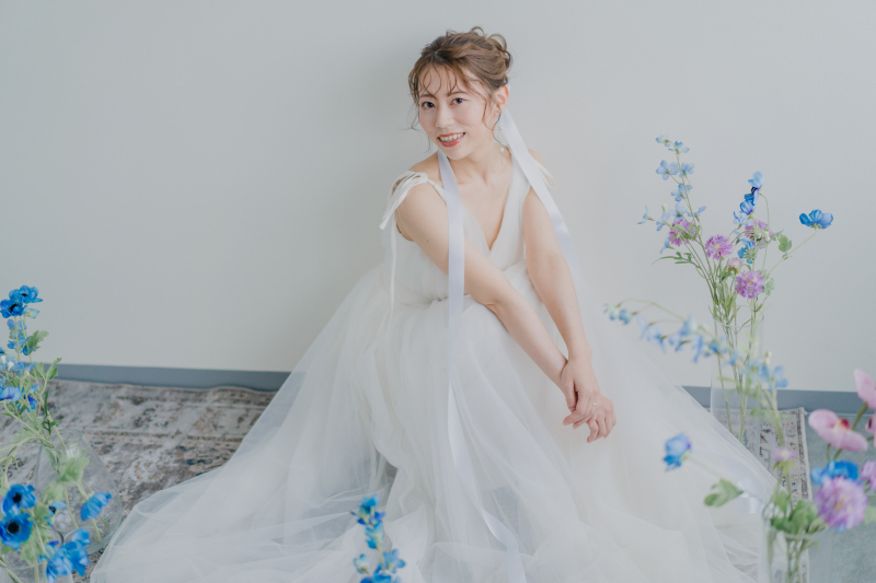 ヘアメイクを活かしたショット!