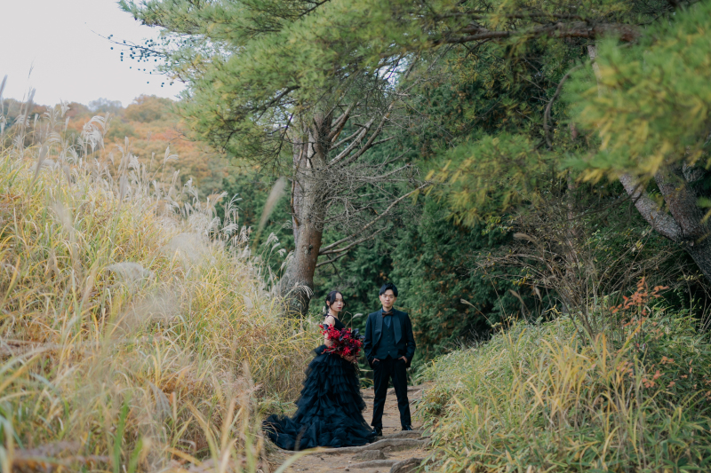 大自然にブラックが映える！