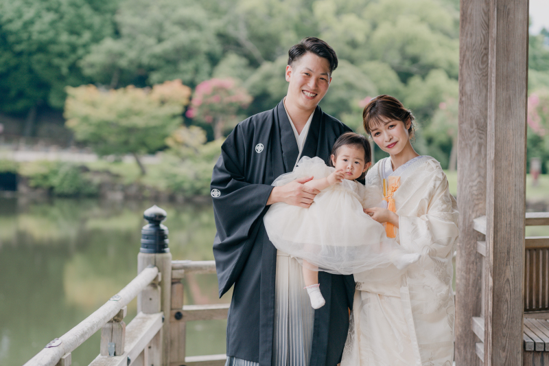 まずは和装前撮り！奈良の浮見堂から