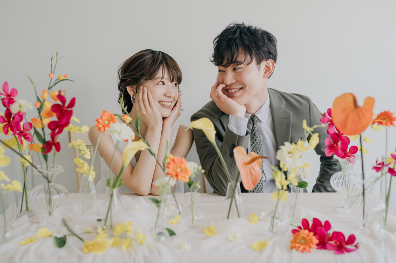 プラン内で装花を自由に使い放題