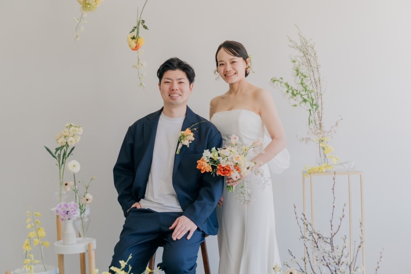 装花・生花ブーケやお揃いシューズ等も大歓迎！