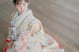 新婦ヘアチェンジ