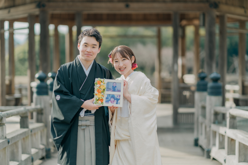 【奈良満喫プラン】奈良を一望できる若草山＆池に浮かぶ浮見堂で緑が映える和装ロケ＊スタジオ撮影5cut無料♩追加料金なし