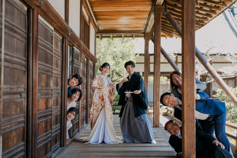【フォト婚プラン】和装ロケ+洋装ロケ 台紙2冊/アルバム10P/AI美肌補正付き
