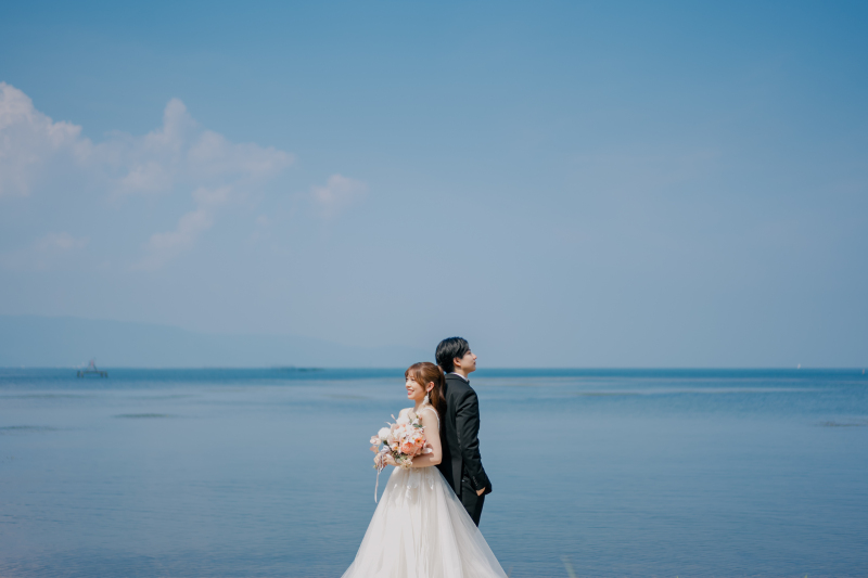 【夏ロケ！】マーブルビーチor琵琶湖 洋装１着プラン 申請費/出張費込み＊