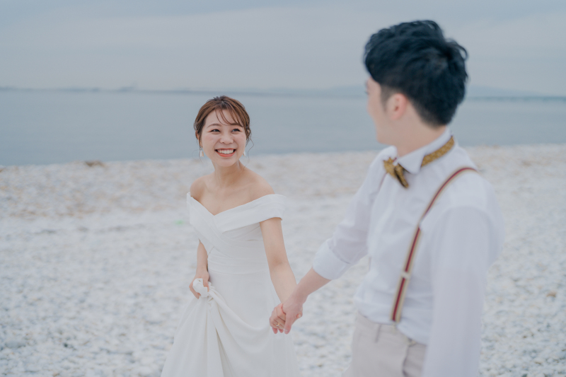 【大阪の新緑&海前撮りプラン】季節感じる新緑&海で洋装ロケーション前撮り*スタジオ撮影5cut無料♩追加料金なし