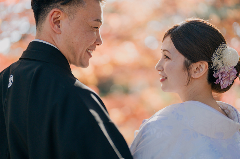今だけ限定【打掛全て追加料金なし!】紅葉早割和装プラン写真データ150枚付き/¥165,000