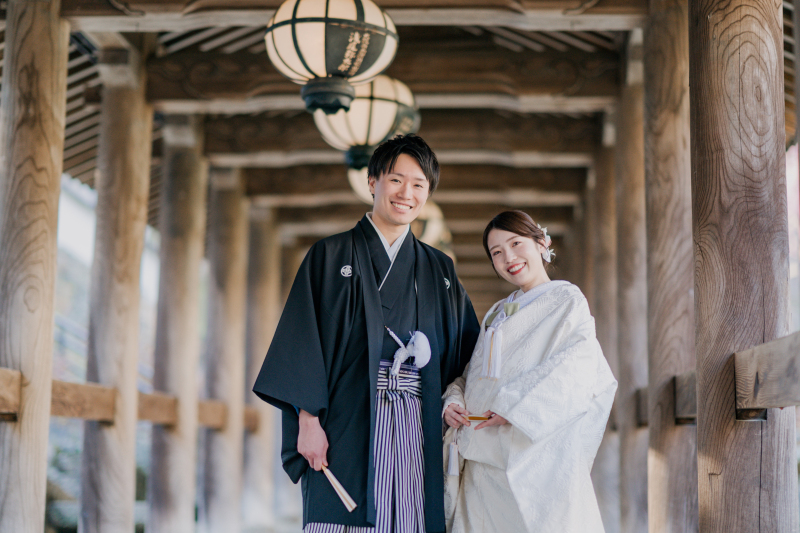 【和装1着プラン】お二人分のお衣装＆ヘアメイク付き＊データ150cut以上お渡し制限なし！＊スタジオ撮影5cut無料♩