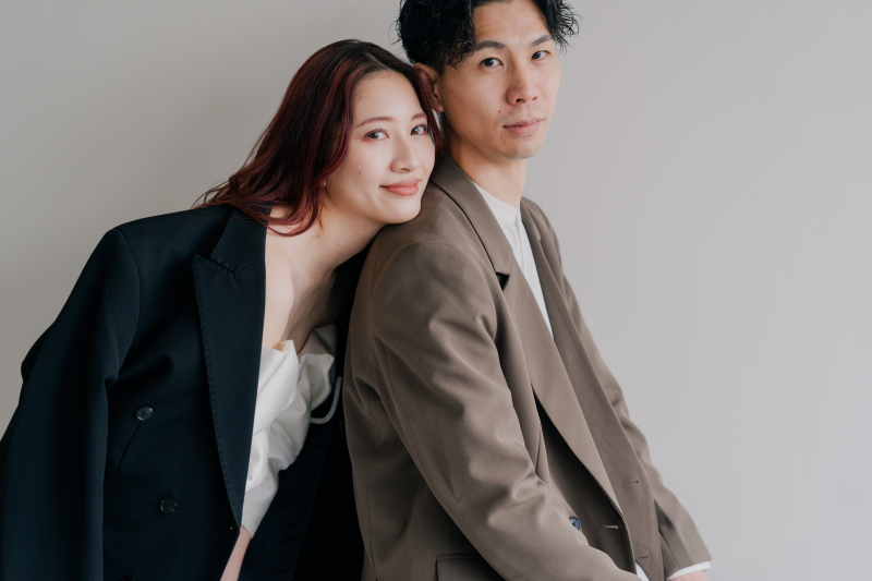 【カップルプラン】お得な洋装1着付き!お好きなお衣装で楽しくスタジオ撮影*追加料金なしで撮影できる♩