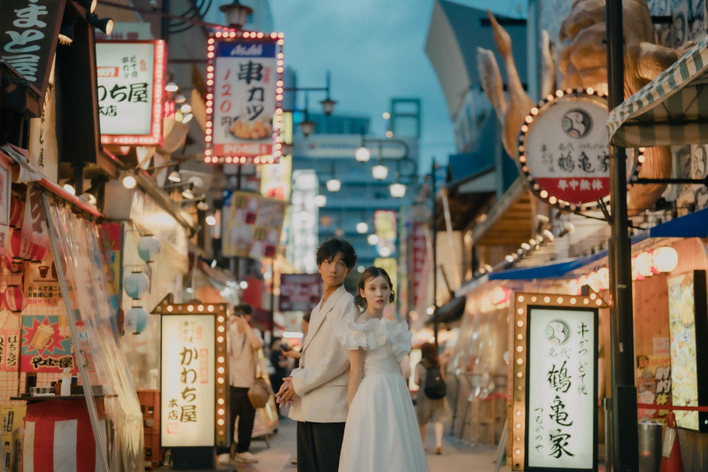【大阪満喫プラン】中之島&新世界で撮る洋装2着ロケーション前撮り*AI美肌補正付き