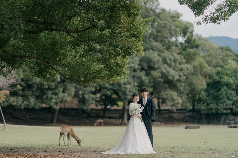 【洋装2着プラン】全国出張OK!お二人分のお衣装各2着&ヘアメイク付き*データ300cut*スタジオ撮影5cut無料♩