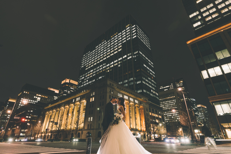 【洋装1着プラン】お二人分のお衣装&ヘアメイク付き*データ150cut以上お渡し制限なし!*スタジオ撮影5cut無料♩