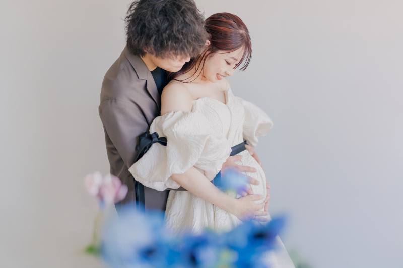 【マタニティ撮影プラン】ご懐妊中でも安心!スタジオでのマタニティさんウェディング撮影