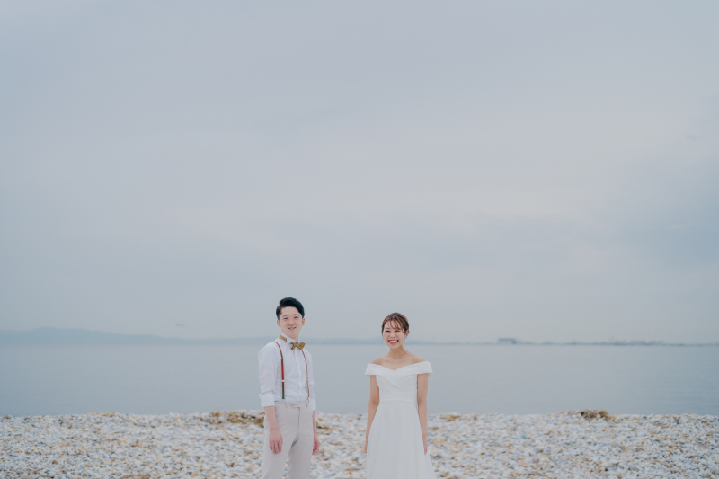 【大阪の新緑&海前撮りプラン】季節感じる新緑&海で洋装ロケーション前撮り*スタジオ撮影5cut無料♩追加料金なし