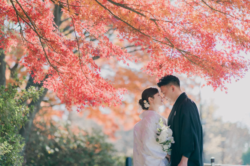 今だけ限定【打掛全て追加料金なし!】紅葉早割和装プラン写真データ150枚付き/¥165,000