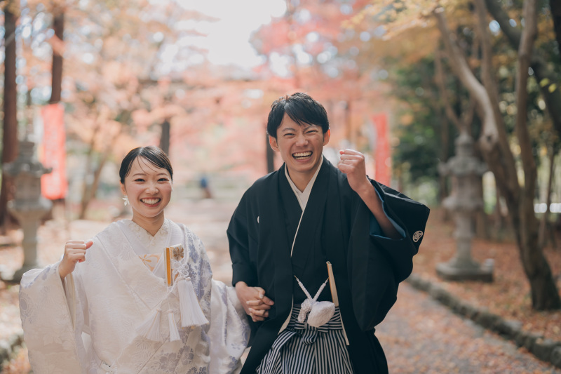 今だけ限定【打掛全て追加料金なし!】紅葉早割和装プラン写真データ150枚付き/¥165,000