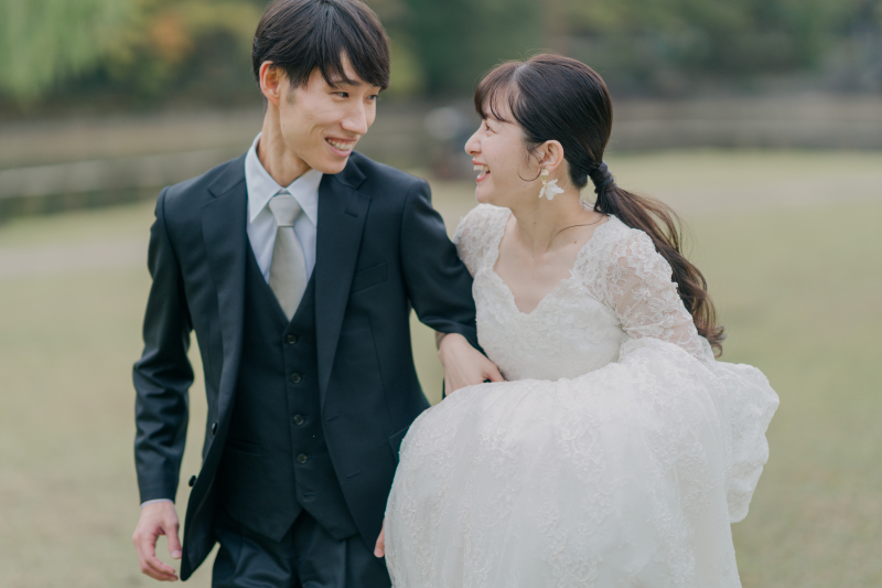 【洋装2着プラン】全国出張OK!お二人分のお衣装各2着&ヘアメイク付き*データ300cut*スタジオ撮影5cut無料♩