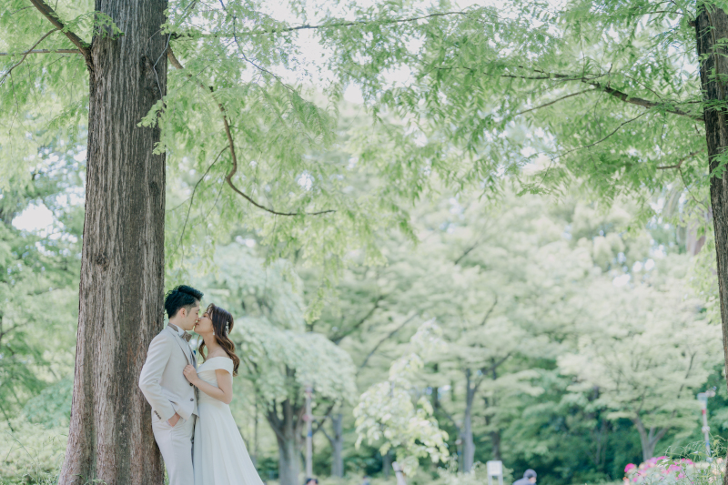 【大阪の新緑&海前撮りプラン】季節感じる新緑&海で洋装ロケーション前撮り*スタジオ撮影5cut無料♩追加料金なし