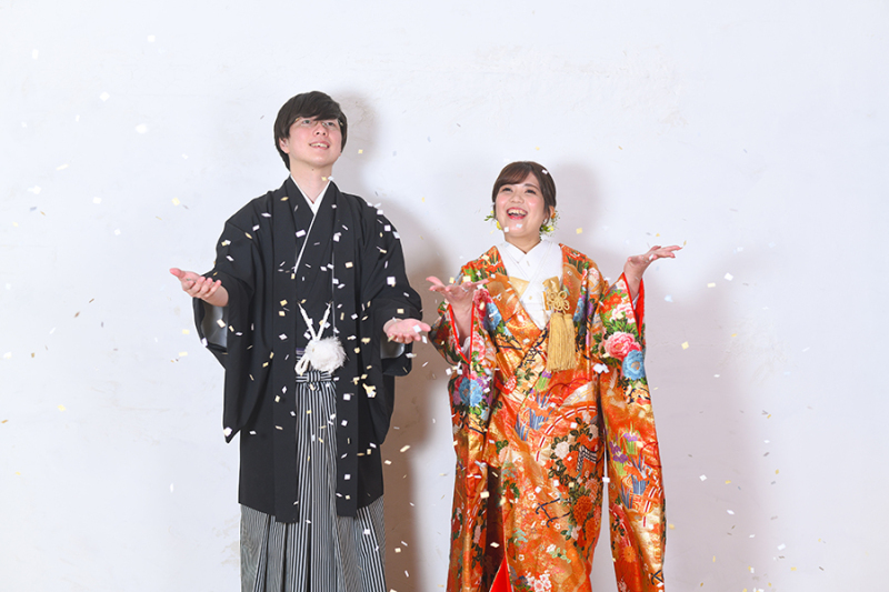 2月*偕楽園/神社&スタジオ*和装ロケーション2着プラン*雨☂