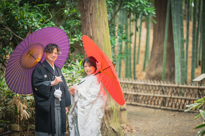 偕楽園竹林にて