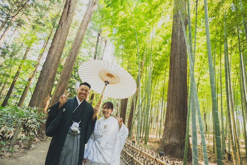 偕楽園竹林にて