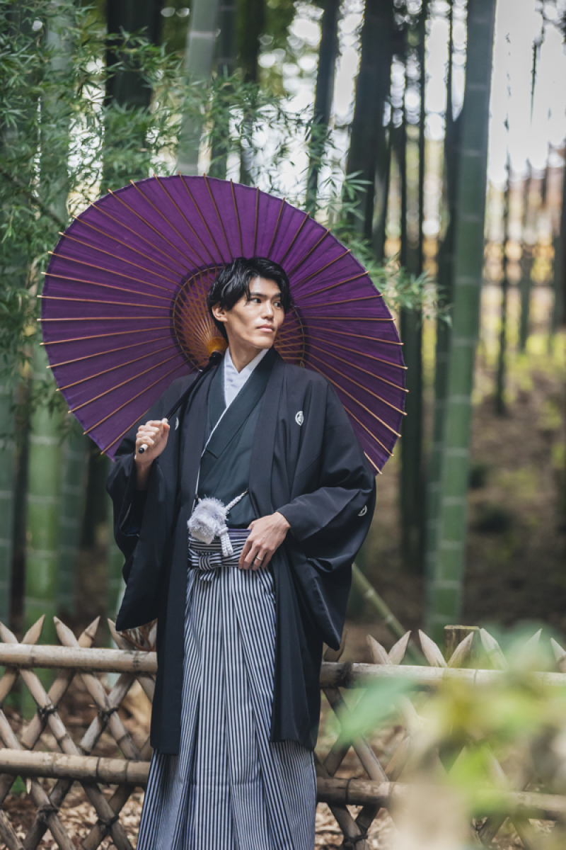 偕楽園竹林にて