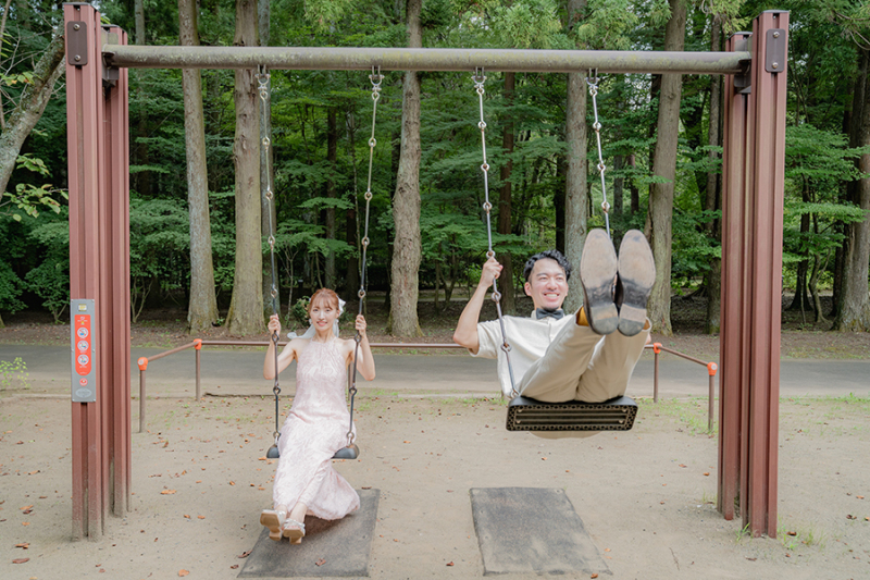 七ツ洞公園にて