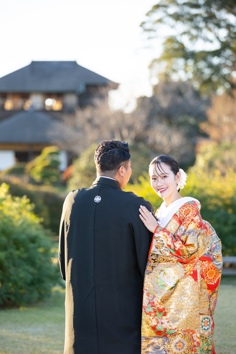 偕楽園好文亭前にて