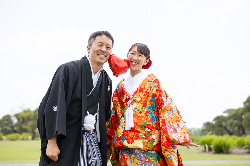 偕楽園見晴らし広場にて