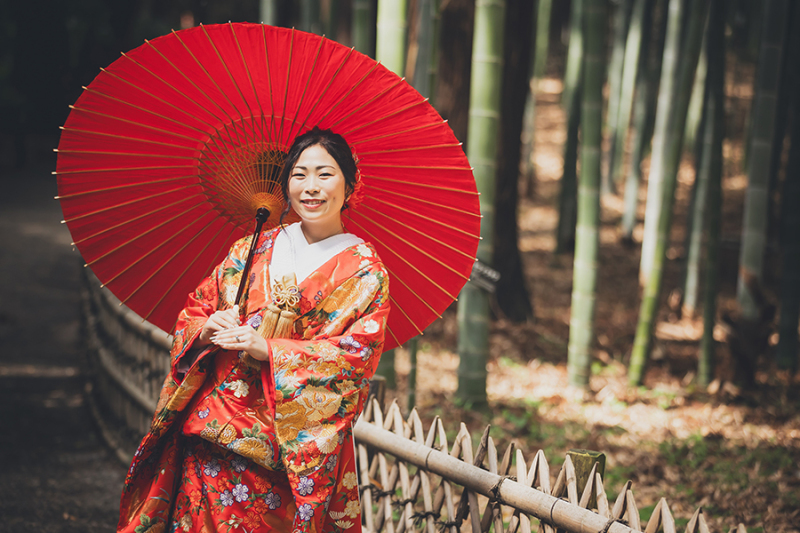 偕楽園竹林にて