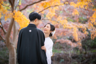 11月＊偕楽園＊ロケーション撮影＊晴れ-白無垢♪