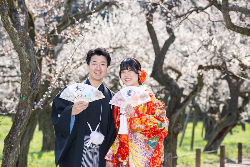 偕楽園梅林にて