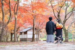12月＊偕楽園(もみじ谷)/紅葉でロケーション撮影＊