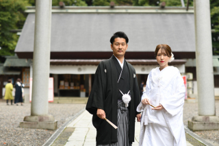 10月＊偕楽園/スタジオでロケーション撮影＊くもり-色打掛/白無垢♪