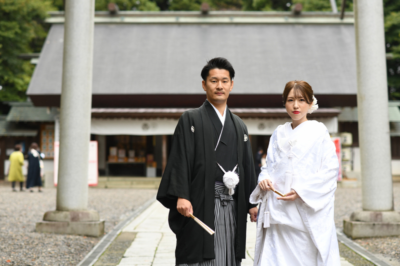 10月＊偕楽園/スタジオでロケーション撮影＊くもり-色打掛/白無垢♪