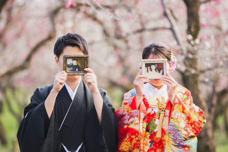 (3月)*偕楽園*梅香るロケーション撮影1着*色打掛