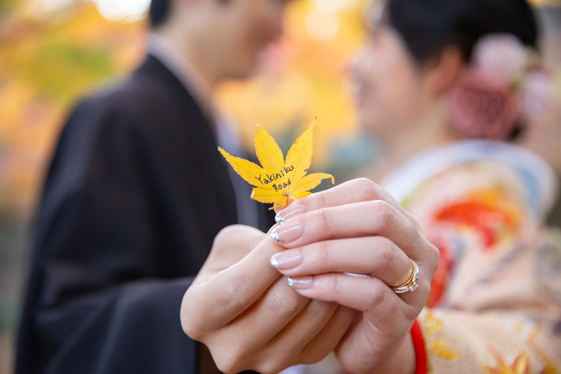 偕楽園もみじ谷にて