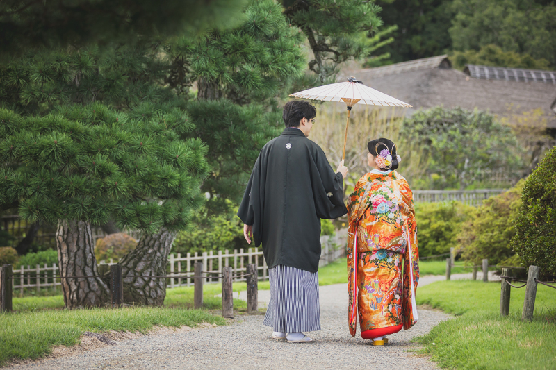 偕楽園好文亭前