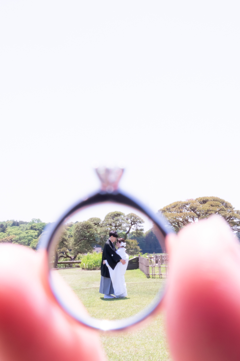 婚約指輪を使って